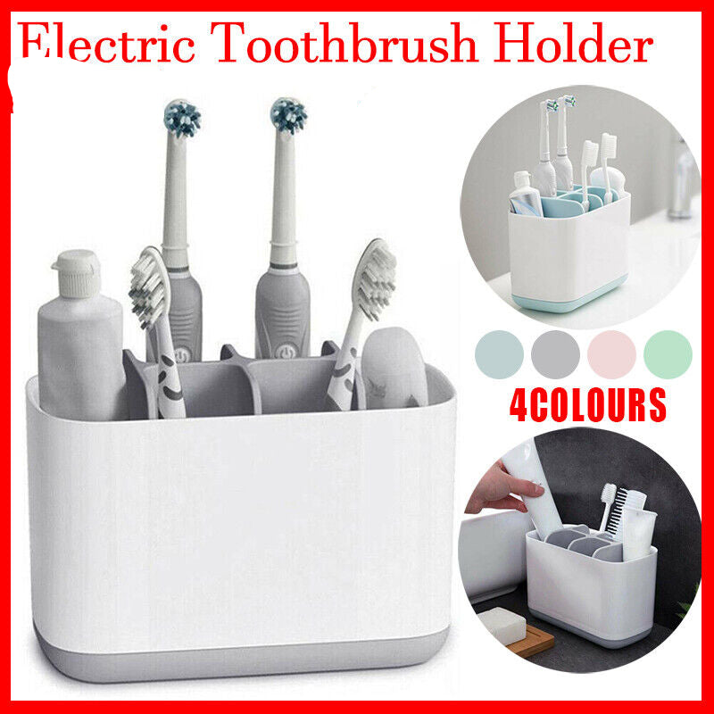 Electric Toothbrush Holder Storage Bathroom Caddy Large Multifunction Organizer