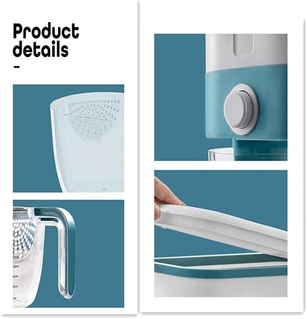 Auto Plastic Dry Food Storage Dispenser Container Airtight Cereal Rice Lid Box
