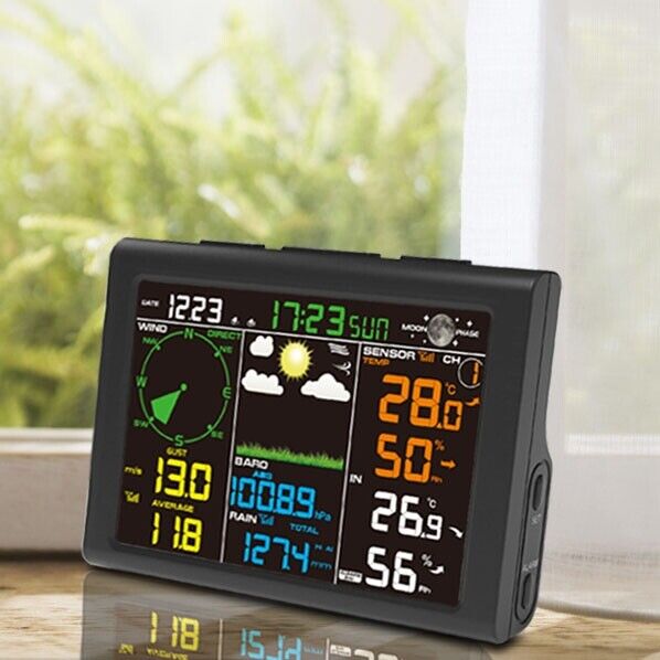 Solar Wifi Wireless Weather Station with Display 0835