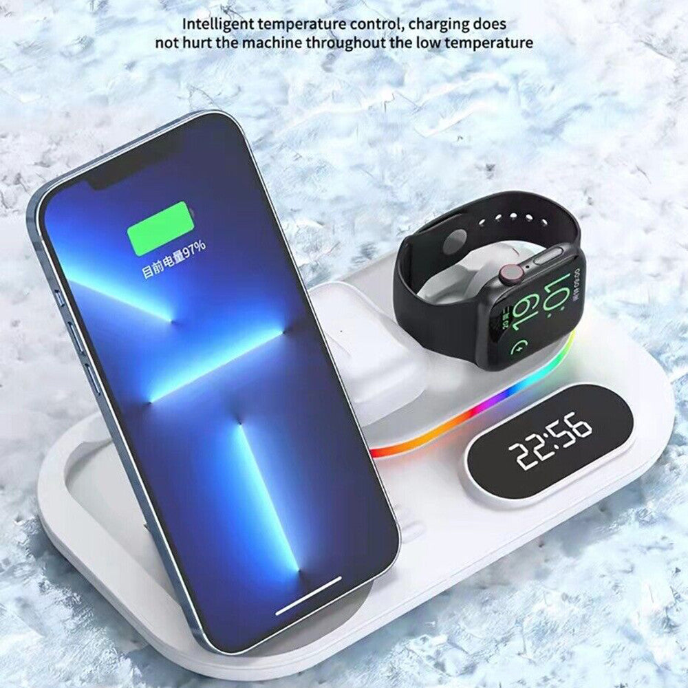 30W Wireless Fast Chargers Dock Charging Station 4 in 1 For Phone