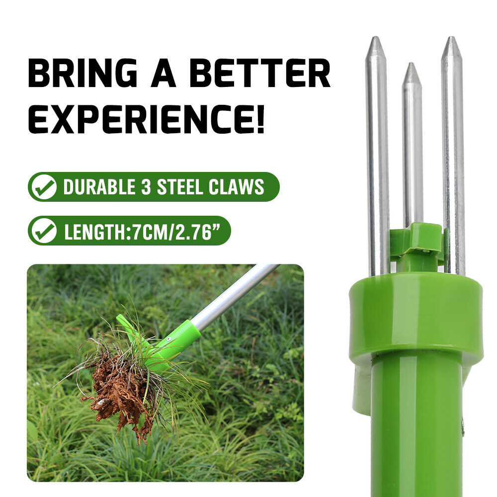 Weed Puller Stand-Up Weeder Root Killer Garden Lawn Long Handled Weeding Tool