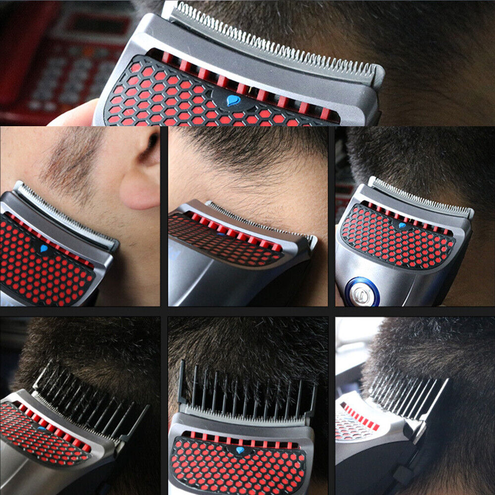 Pro Men'S Cordless Hair Clippers Beard Trimmer Electric Shaver Groomer Haircut
