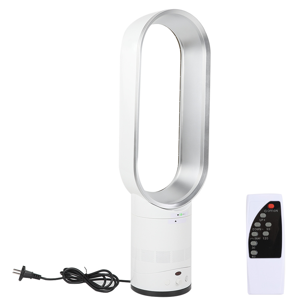 16" Bladeless Fan Airflow Cooling Fan Low Db with Remote Control Summer Cooler