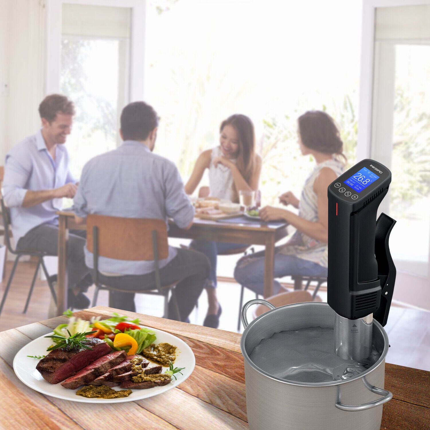 Wifi Sous Vide Programmable Precision Cooker 3D Water Circulation Smart Immersion Circulator