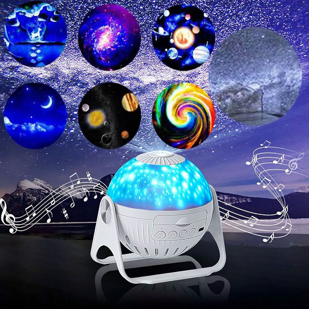 7 in 1 Galaxy Projector Night Light Planetarium LED Star Starry Sky Lamp