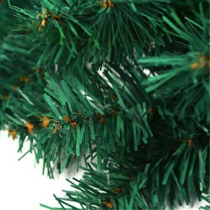 9FT Christmas Garland with LED Lights Door Wreath Xmas Pine Fireplace Home Decor