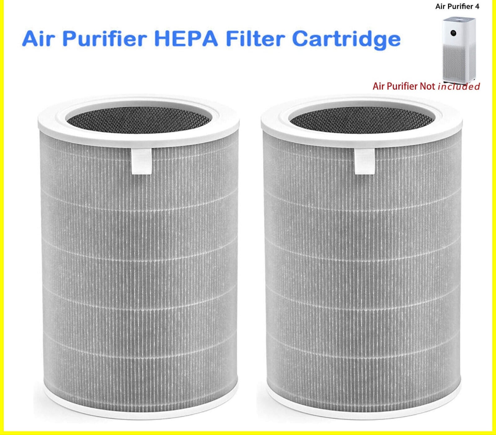 2X HEPA Filter for Xiaomi Mi Smart Antibacterial Air Purifier 4 PM2.5 Cartridge Replacement AU
