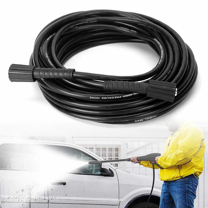 20M High Pressure Washer Hose 14mm Connect Water Cleaner Replacement Pipe M22
