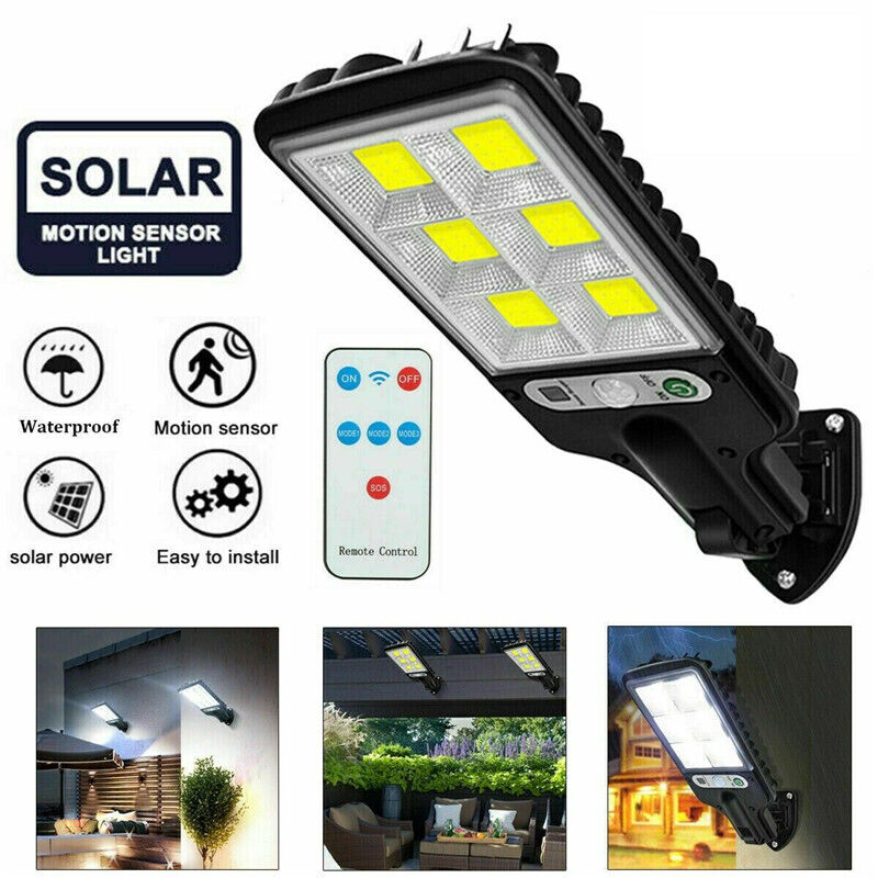 9000W Solar Security Lights Outdoor LED PIR Motion Sensor Flood Garden Light AU