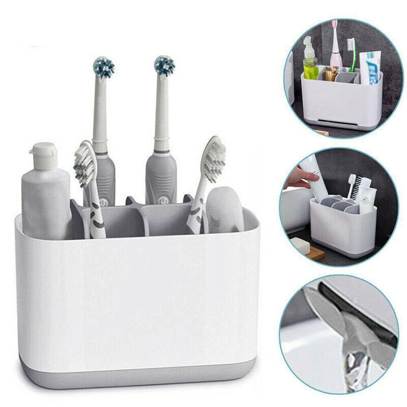 Electric Toothbrush Holder Storage Bathroom Caddy Large Multifunction Organizer