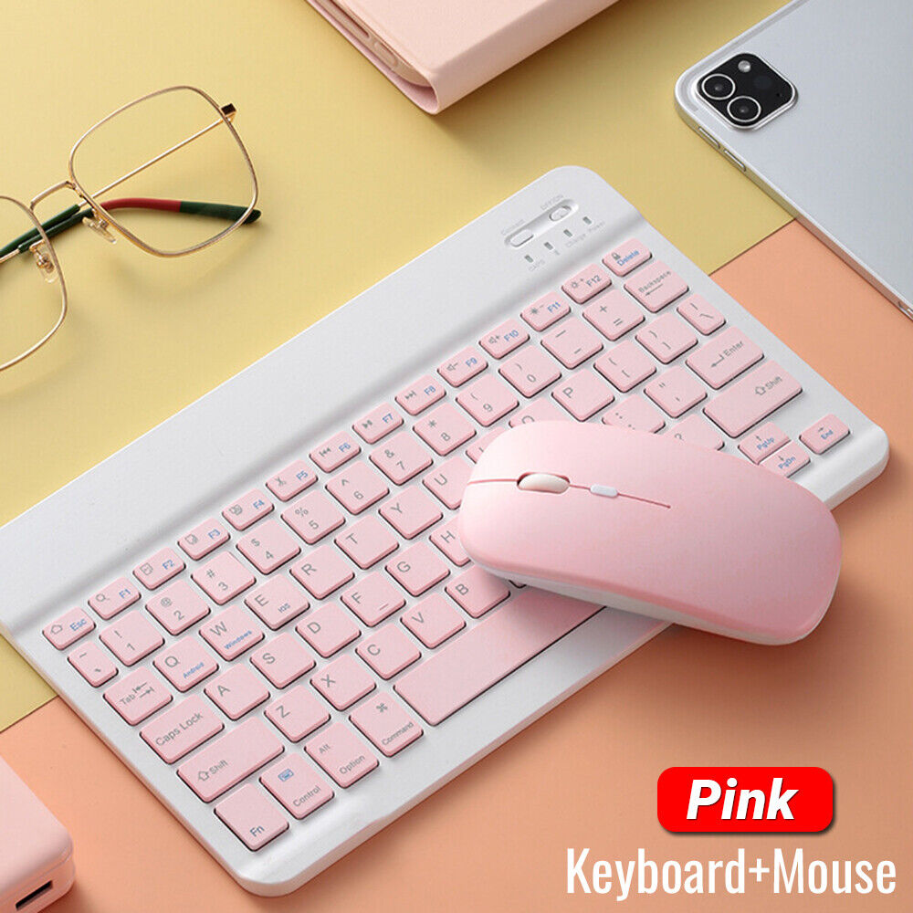 Wireless Bluetooth Keyboard Mouse for Ipad Tablet Laptop Smart Phone Replacement
