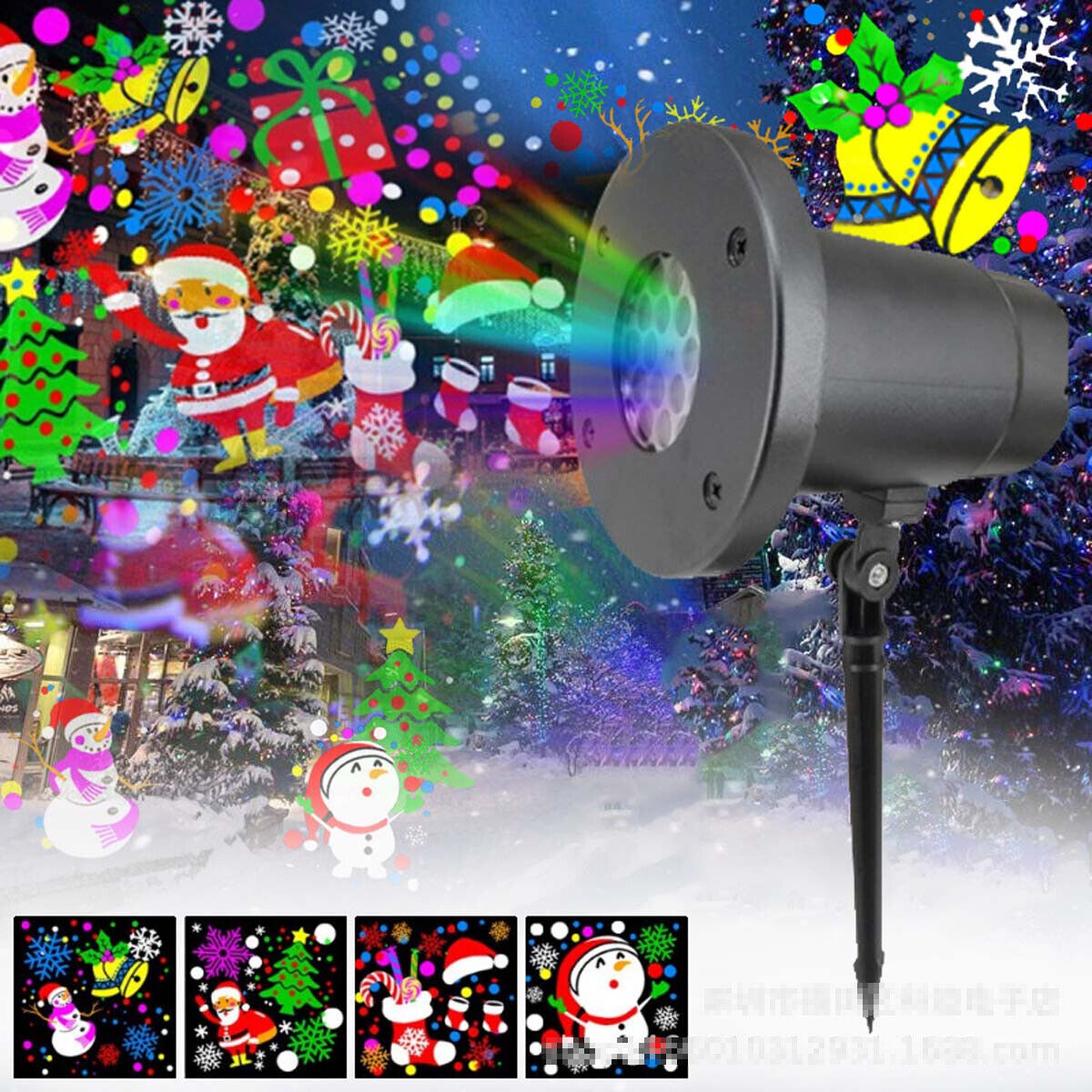 Christmas Projector Lights Outdoor Indoor Xmas Party Snowflake LED Laser Lamp AU