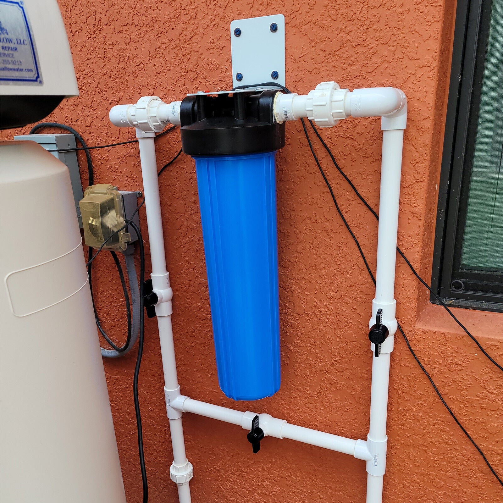  Pre-Filtration System 4.5" X 10"/20" Whole House Big Blue Water Filter Housing