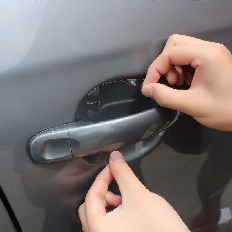 4PCS Car Door Invisible Handle Protective Films Scratches Protector Accessories