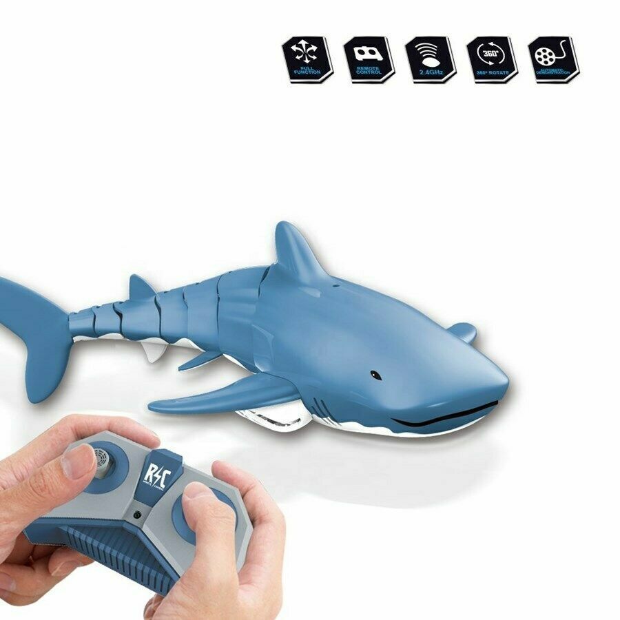 Whale Child Adult Prank Shark Electric Rc Remote Control Water Pool Lake Kid Toy