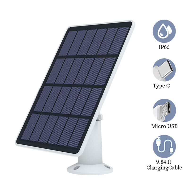 Eufy Eufycam Cam E/2C/2/2 Pro USB Solar Panel Charger Security Camera Panel