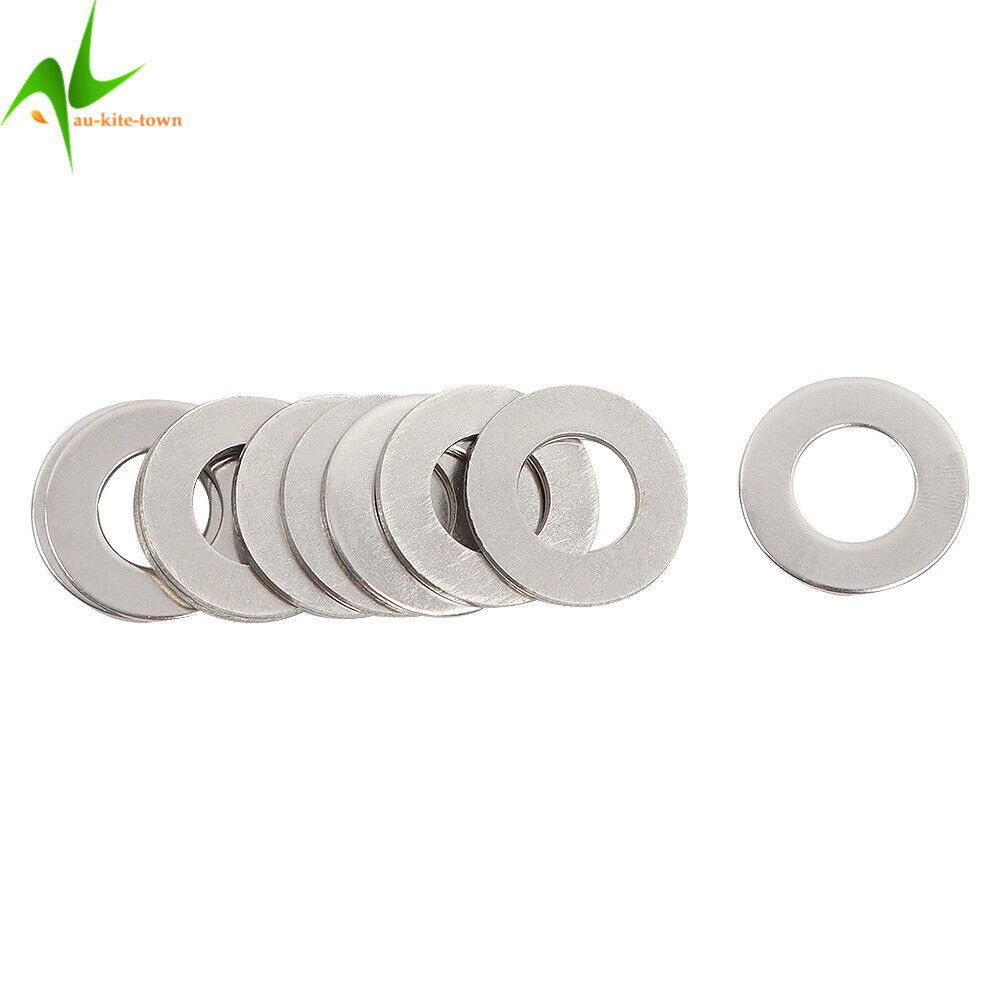 600Pcs 304 Stainless Steel Flat Washer Washers Assortment Set Value Kit 