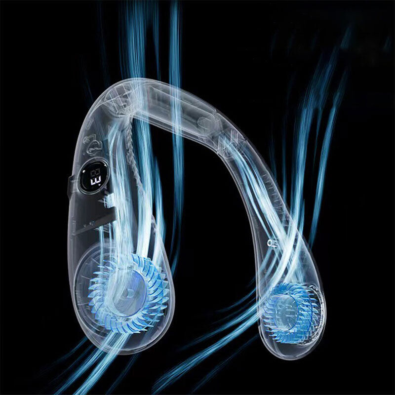 Rechargeable Portable Neck Fan Personal Hanging Bladeless Cooling Fan Hands-Free