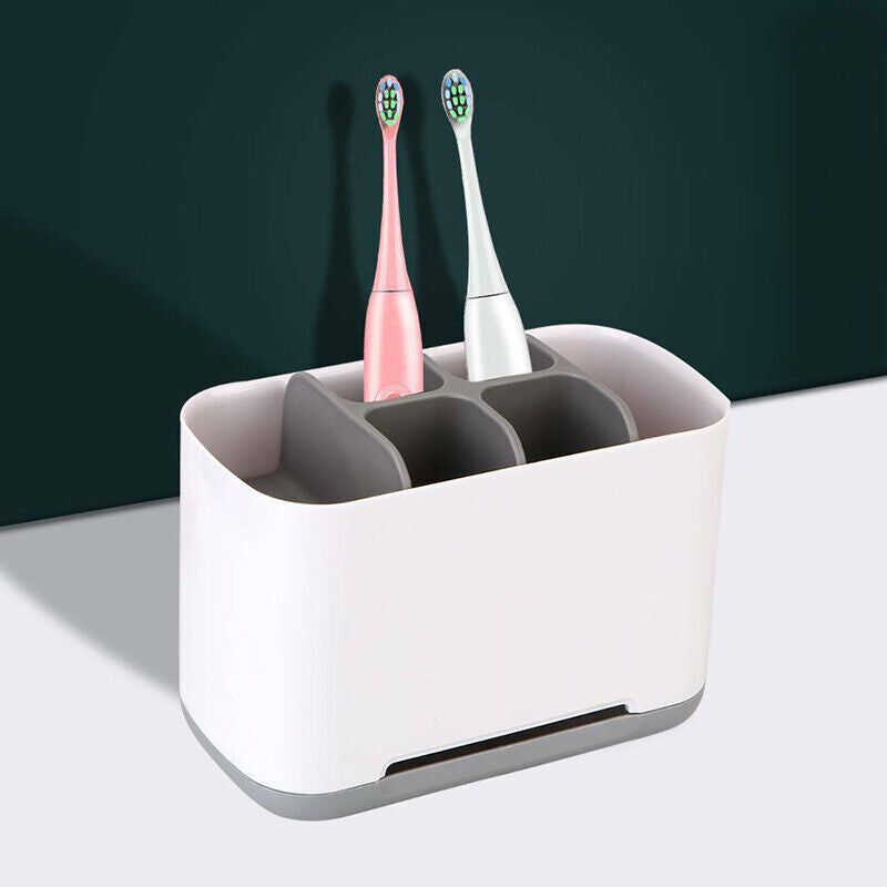 Electric Toothbrush Holder Storage Bathroom Caddy Large Multifunction Organizer