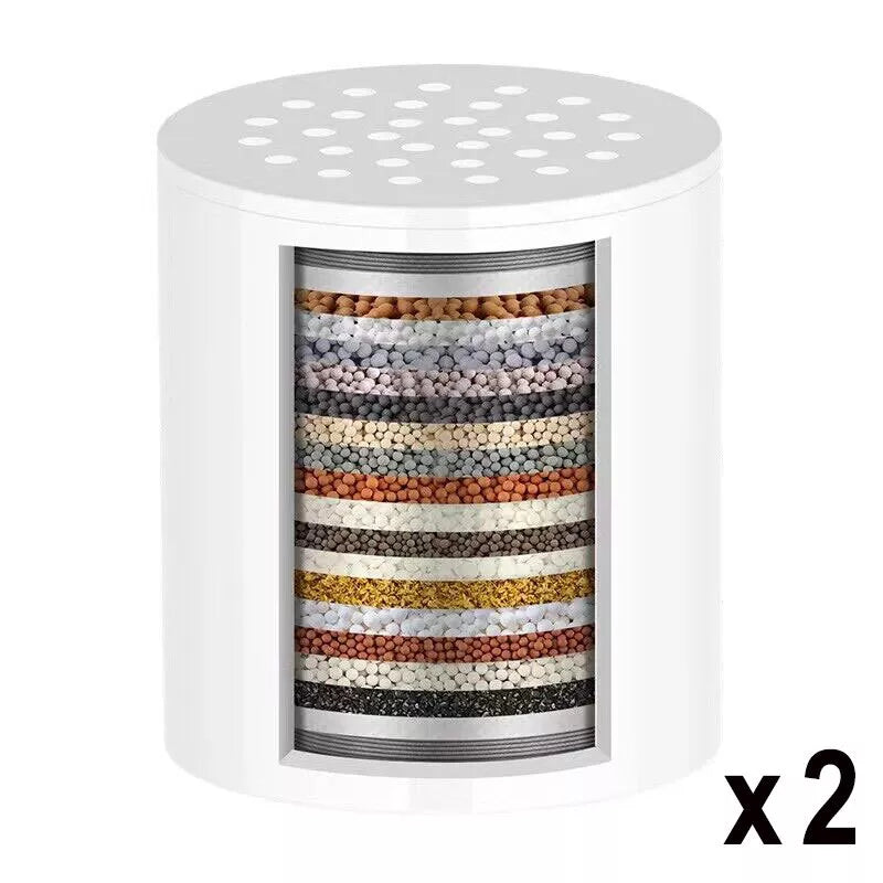 20 Stage Shower Head Filter Bath Hard Water Softener Chlorine Purifier