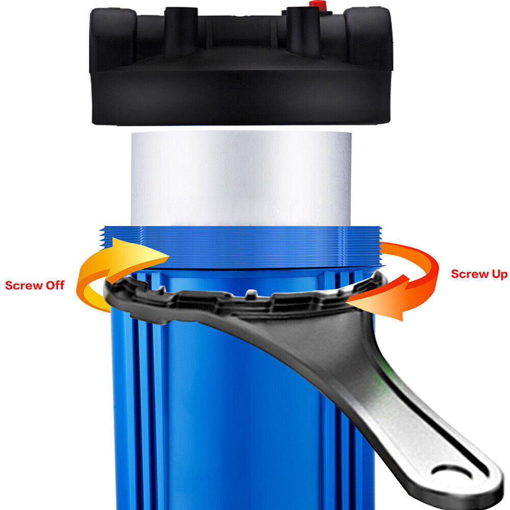 Pre-Filtration System 4.5" X 10"/20" Whole House Big Blue Water Filter Housing