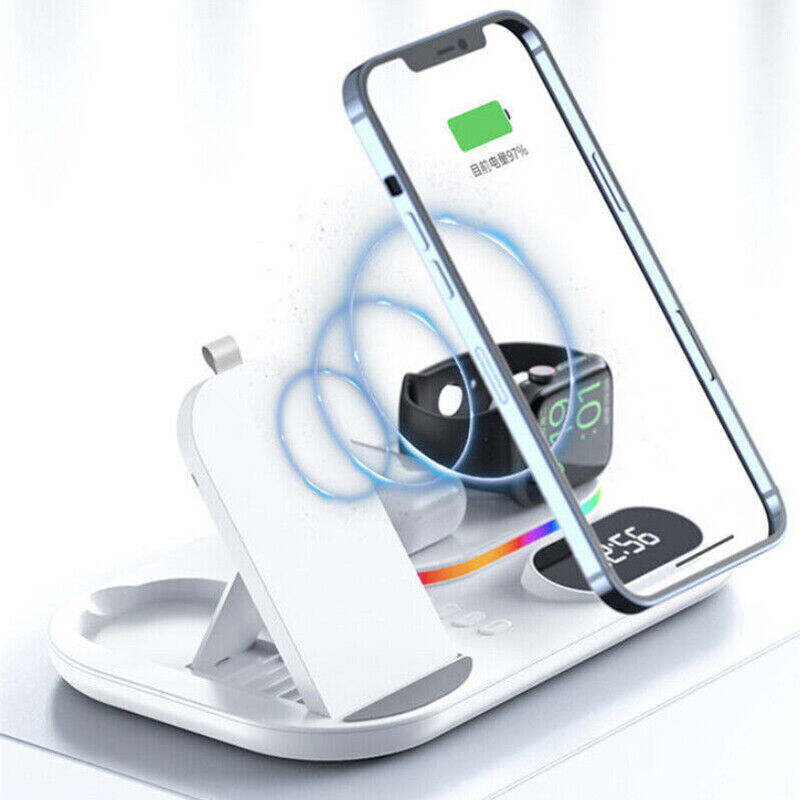 30W Wireless Fast Chargers Dock Charging Station 4 in 1 For Phone