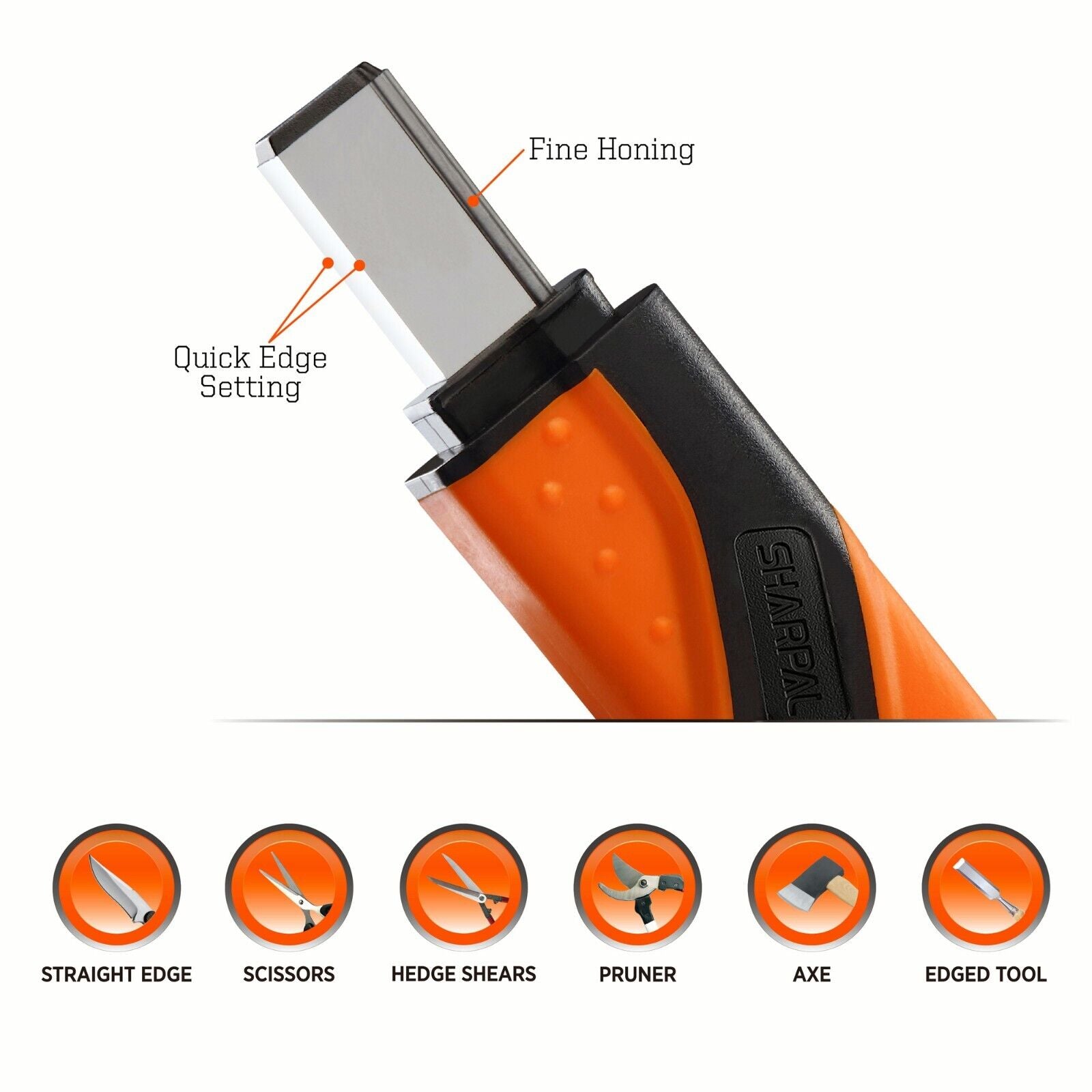 Pocket Knife & Axe Sharpener for Axe, Pruner, Machet, Scissor Garden Tool Blades