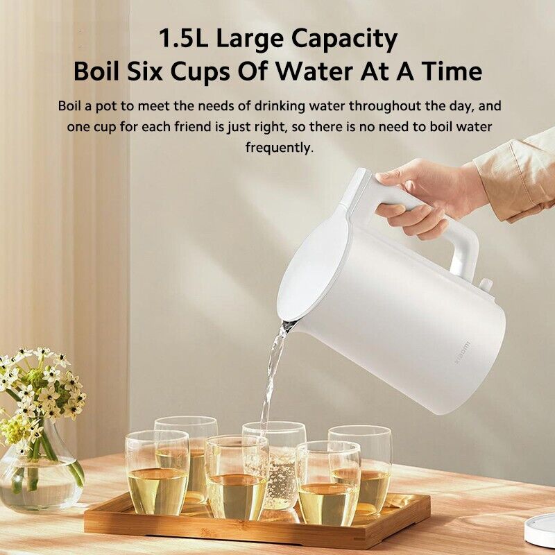 Xiaomi 1.5L Electric Kettle 2 1500W Smart Water Boiler Dispenser Multiple safety protections Stainless Steel