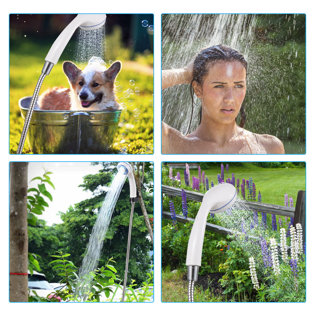 Portable Camping Mobile Shower USB Rechargeable Electric Shower Pump Outdoor 