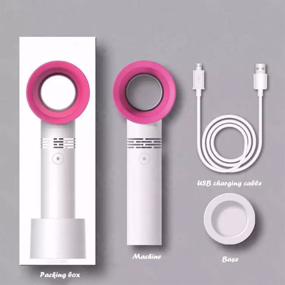 NEW Neck Fan Bladeless Hanging Air Cooler With Intelligent digital display  USB Rechargeable Portable Personal