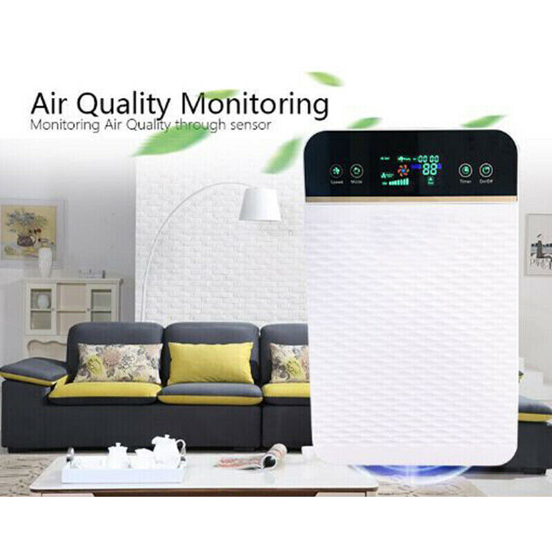 Air Purifier HEPA Filter Home PM2.5 Odor Dust Cleaner With HD Display English Version W/ Remote