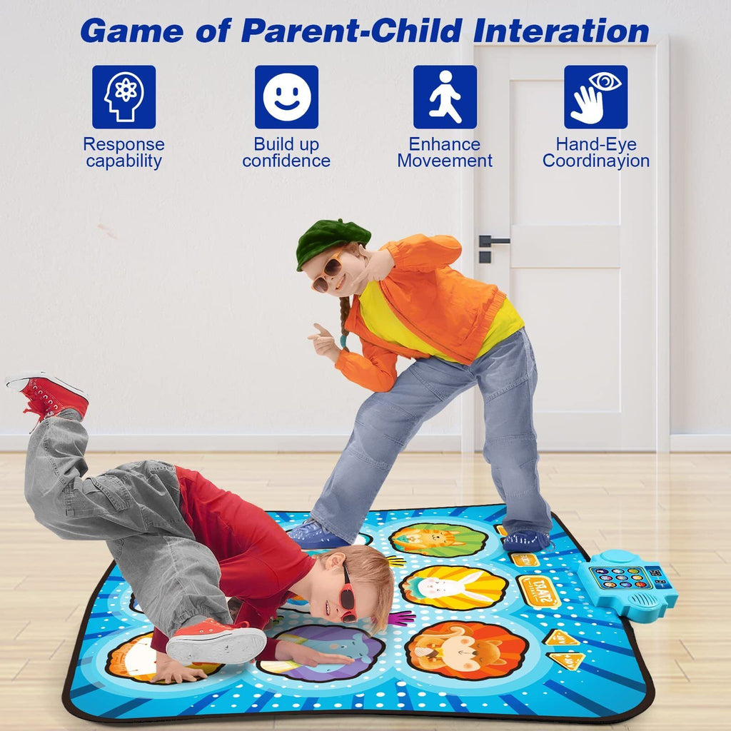 Kids Dance Mat Electronic Dance Pad Musical Dance Play Mat Play Mat Toy Gift 