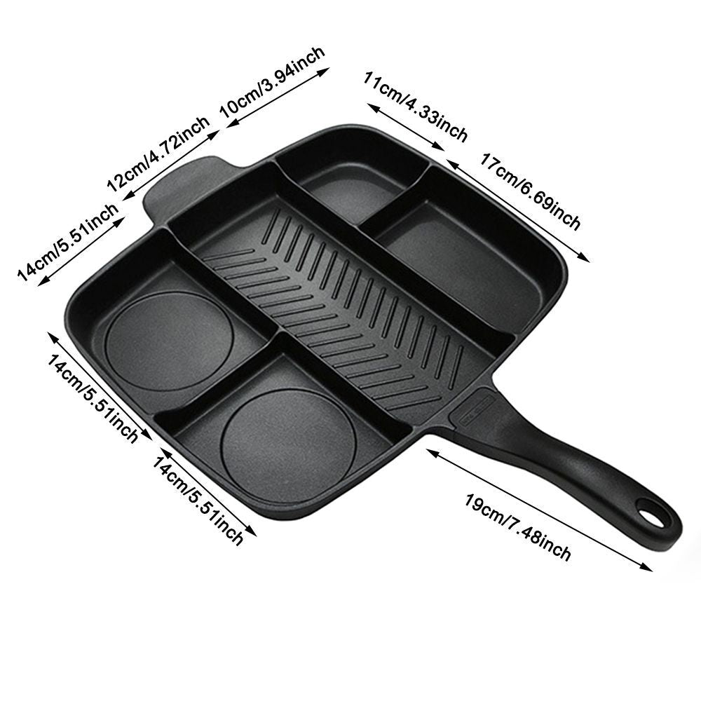 5 In 1 Breakfast Tools Household Non Stick Pots Steak Skille Frypan Frying Pan