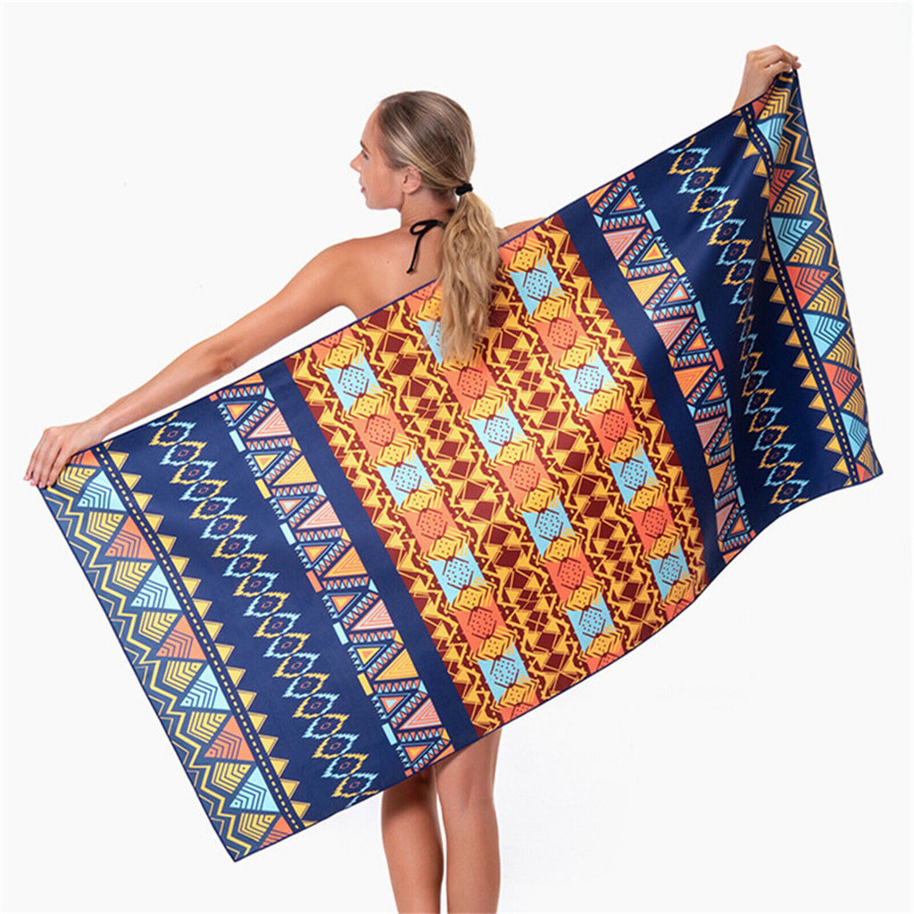 Microfiber Quick Dry Absorbent Sand Free Beach Towel Swim Towel Pool Towel 