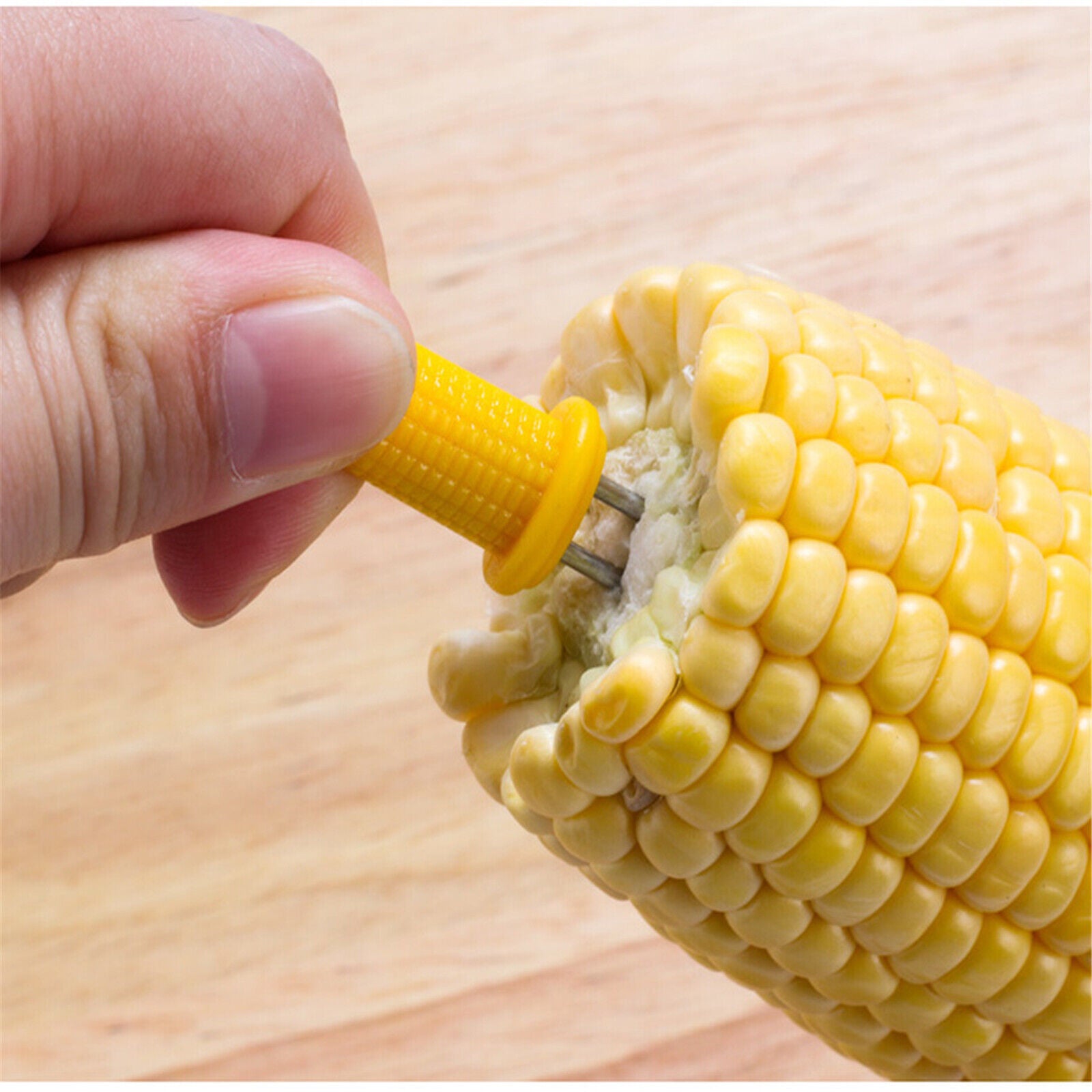10X Corn Cob Holders Skewers Barbecue Fork Fruit Holder BBQ Kitchen Accessories