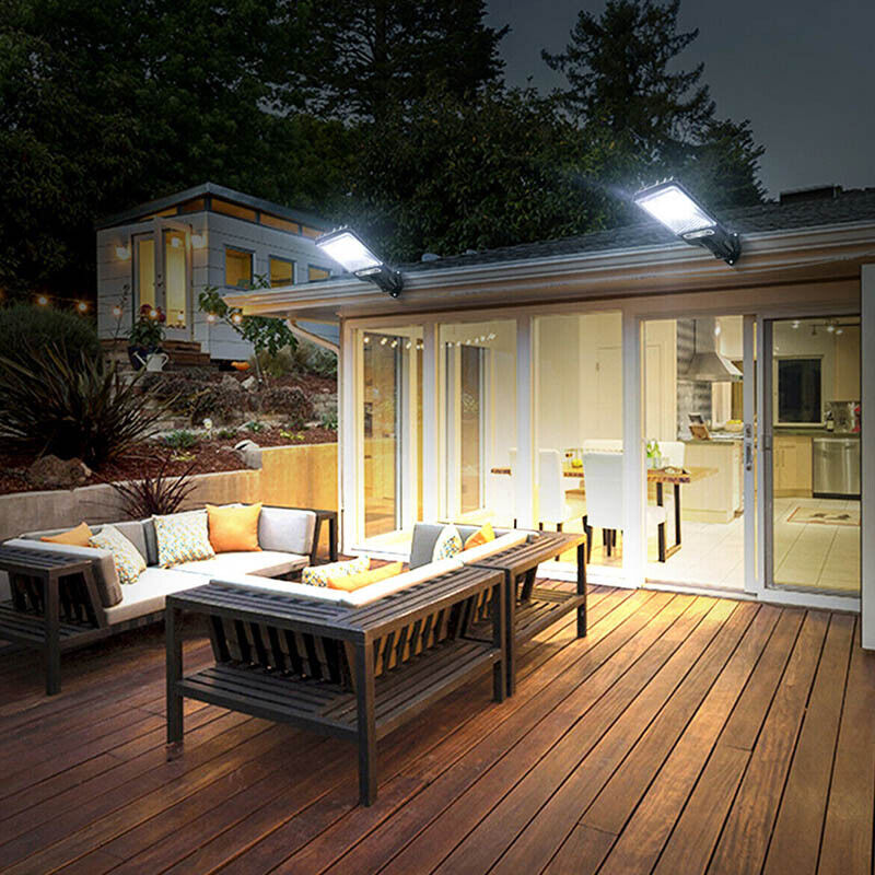 9000W Solar Security Lights Outdoor LED PIR Motion Sensor Flood Garden Light AU