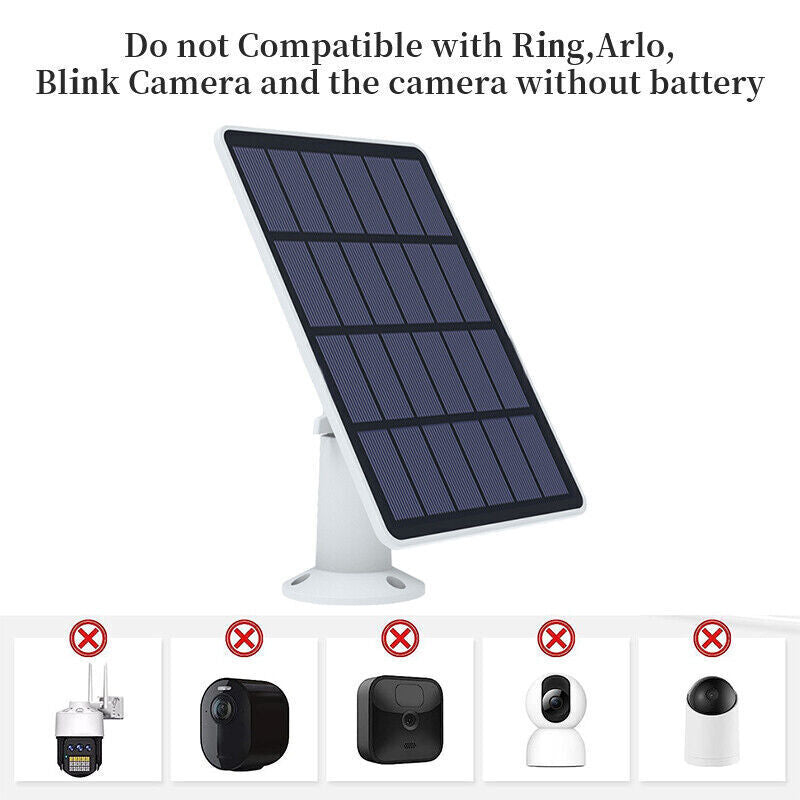 Eufy Eufycam Cam E/2C/2/2 Pro USB Solar Panel Charger Security Camera Panel
