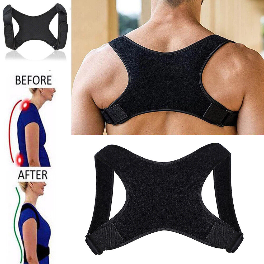 Adjustable Posture Corrector Back Shoulder Belt Support Body Brace Back Unisex