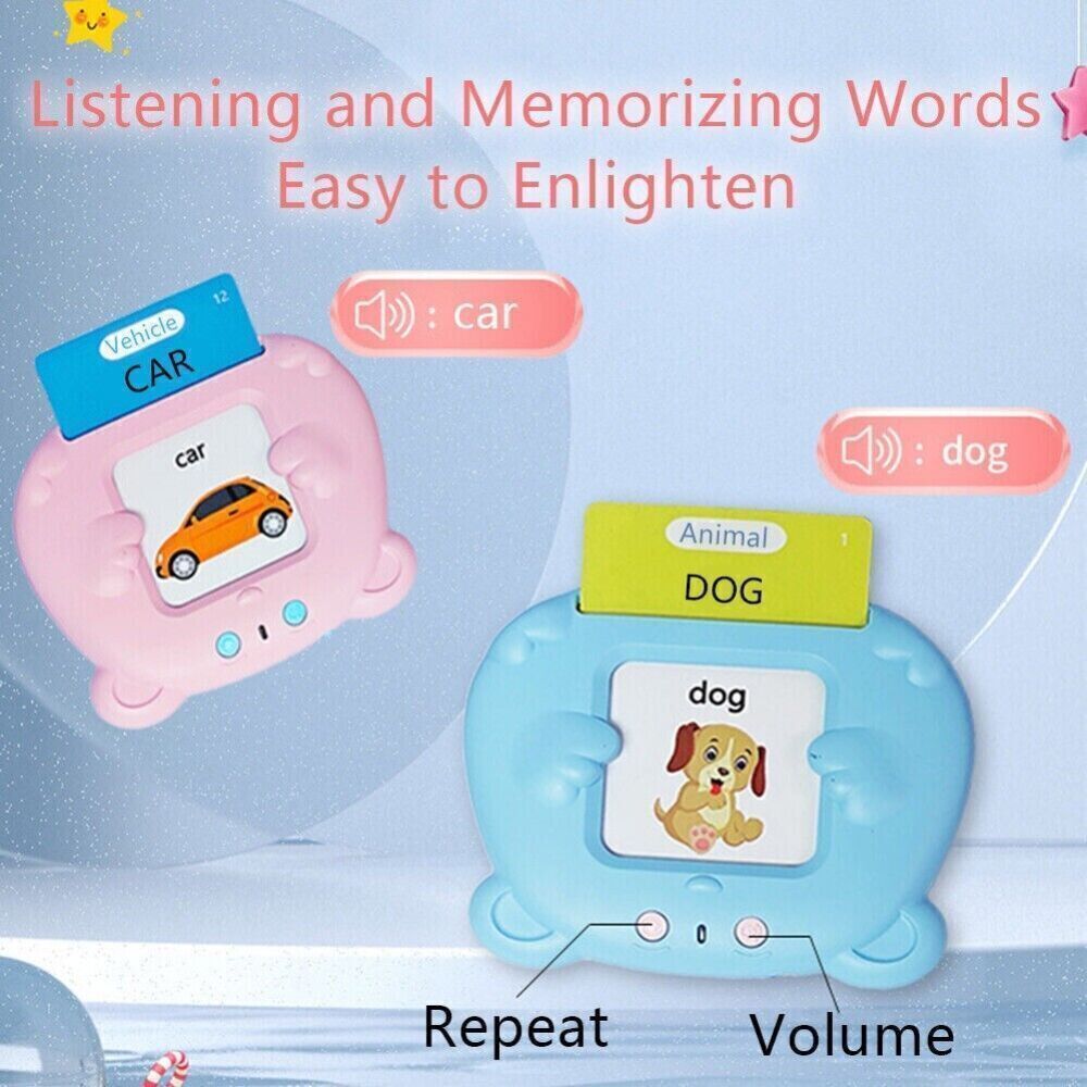510 Words Talking Flash Cards Educational Toys Speech Pocket Learning Montessori