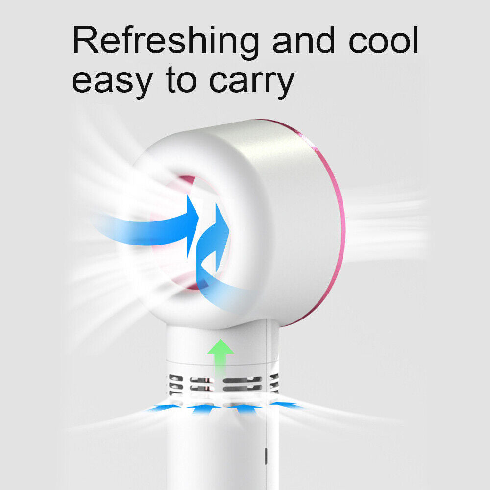 NEW Neck Fan Bladeless Hanging Air Cooler With Intelligent digital display  USB Rechargeable Portable Personal