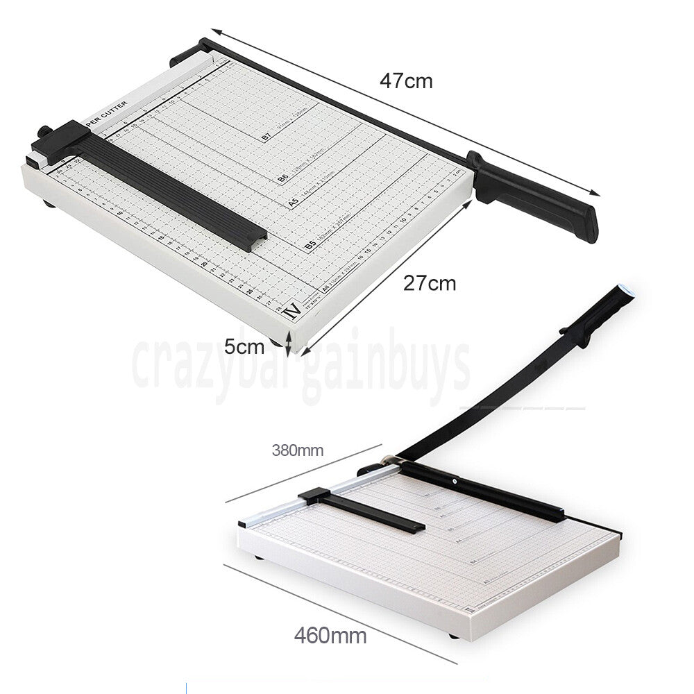 Premium Metal Paper Cutter A3 A4 B7 Photo Guillotine Page Trimmer 15Sheets Knife