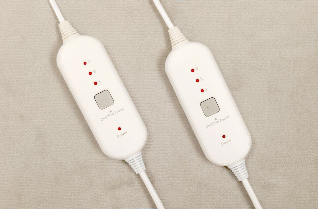 Electric Blanket Winter Warm Soft Velvet Heated With under Pads Fully Fitted S/D/Q/K