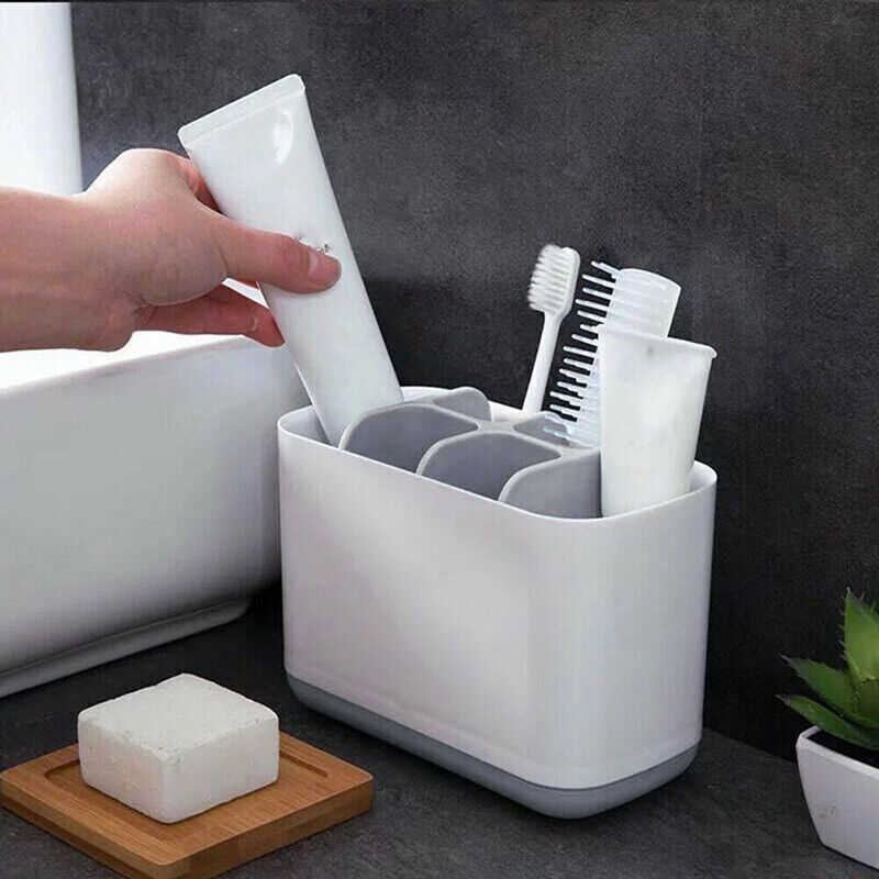 Electric Toothbrush Holder Storage Bathroom Caddy Large Multifunction Organizer