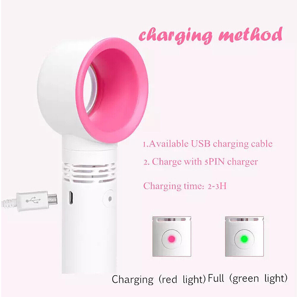 NEW Neck Fan Bladeless Hanging Air Cooler With Intelligent digital display  USB Rechargeable Portable Personal