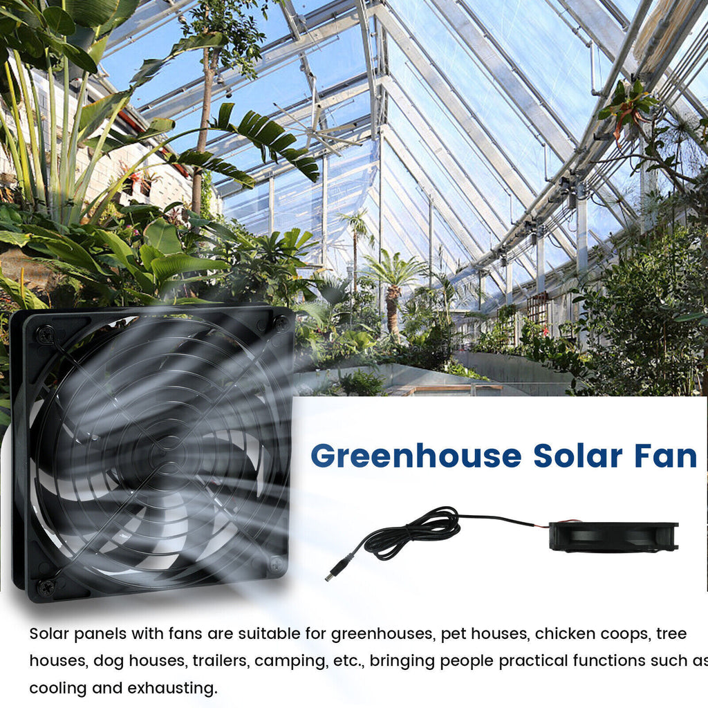 Ventilation Fan Solar Exhaust Fan Hot Sale Solar Panel Powered Dual Fan Model