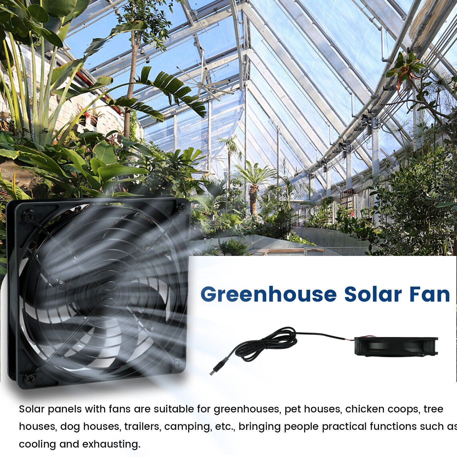 Ventilation Fan Solar Exhaust Fan Hot Sale Solar Panel Powered Dual Fan Model