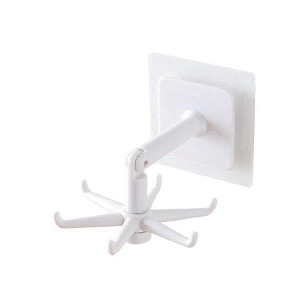 Kitchen Gadgets Accessories Bath Hook Wall Mounted 360° Rotating Coat Hanger