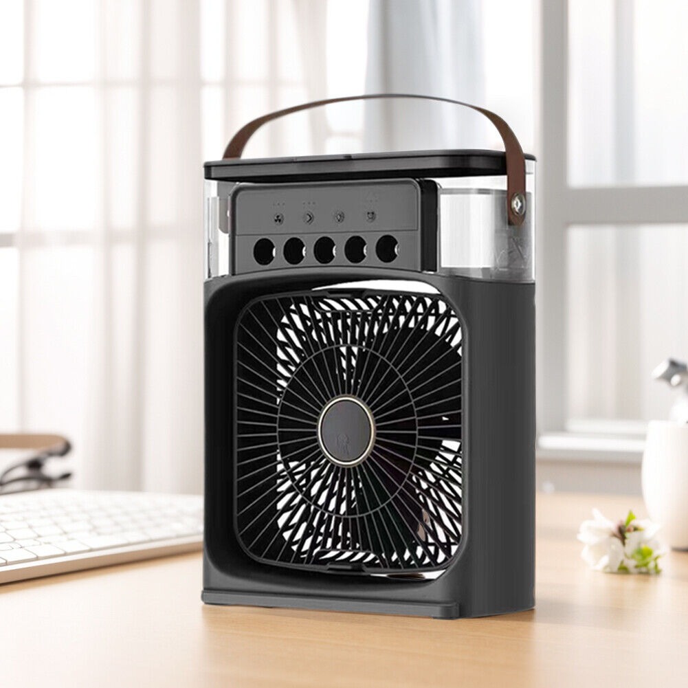 Portable Air Conditioner Humidifier - USB Electric Fan Cooler LED Night Light