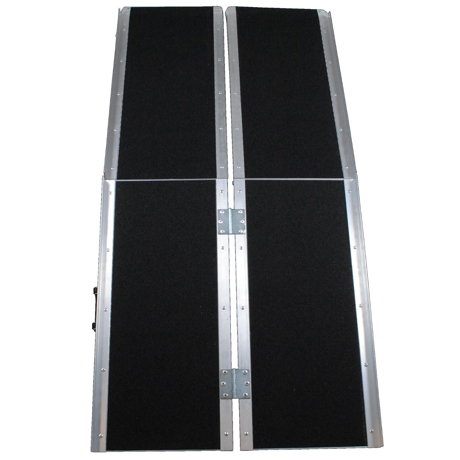 6FT Anti-Slip Portable Aluminum Folding Wheelchair Scooter Ramp Max 270Kg Weight