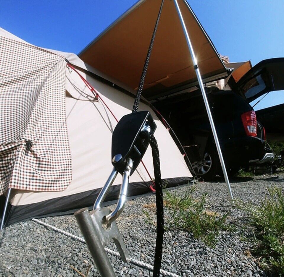 NEW 4M*4Mm-5M*6Mm Adjustable Guy Line Camping Ratchet Pulley Tent Guide Rope
